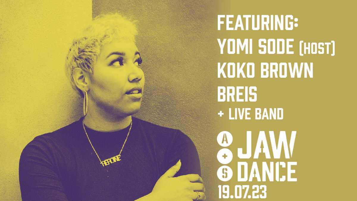 Don't miss the final Jawdance until the Autumn! Join us on 19 July <a href="/RichMixLondon/">Rich Mix</a> 

Featuring <a href="/YomiSode/">Yomi Ṣode 🇳🇬</a> <a href="/MrBreis/">BREIS - Debut Album Out Now🚨</a> &amp; <a href="/theKokoBrown/">Koko</a> + a live band! An evening of fab spoken word &amp; poetry.

📅 19 July
🕖 7pm
📍 Rich Mix

Find out more here 
👇👇👇  
bit.ly/3U4Gt2h

#Jawdance