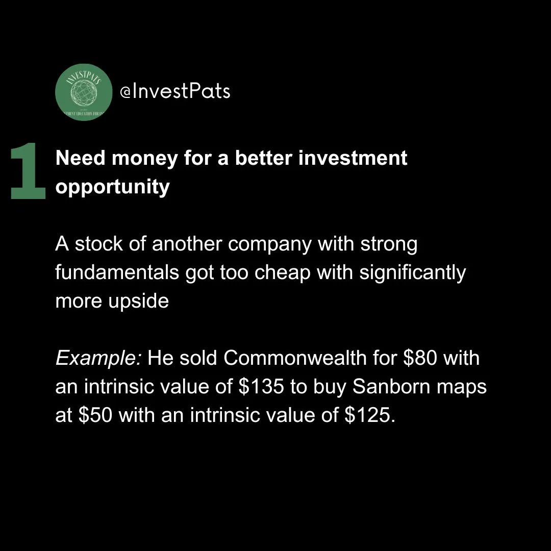 InvestPats's tweet photo. Money are lost by selling a stock too early rather than too late.
You know Warrent Buffet? Let me share with you the two principles he use when he sell a stock.

#Investpats #Investment #Personalfinance #Stocks #Investing #Germany #Expats https://t.co/XoryH3gUKj