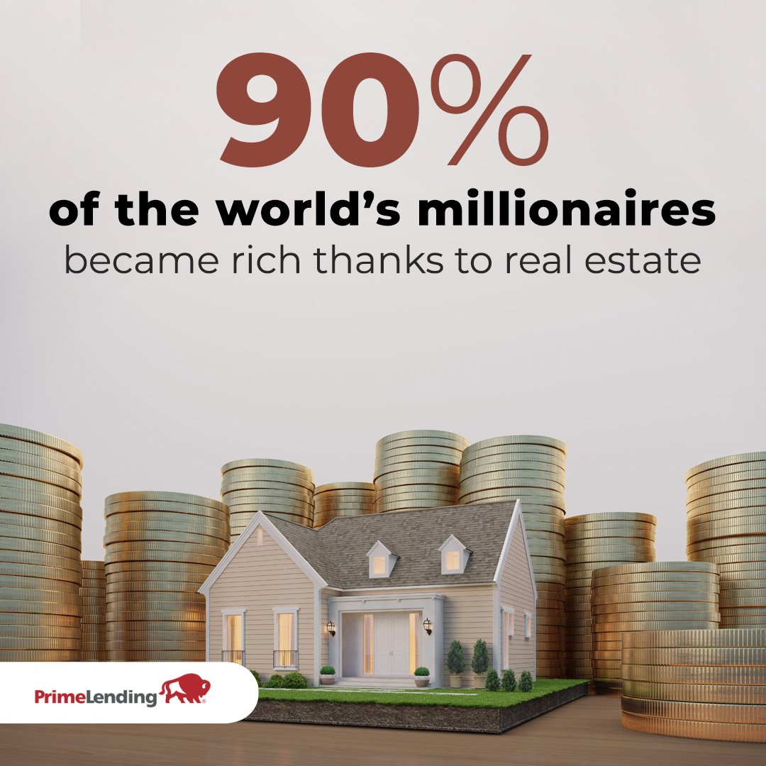 APK221's tweet photo. 90% of the world's millionaires became rich thanks to real estate

#firsttimehomebuyer #buyingahome #austinkleinmortgage #homeowner #investment #realestate https://t.co/c3NYsCPm97
