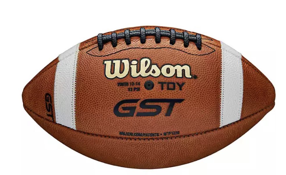 RedStickSports1's tweet photo. WE HAVE LEATHER FOOTBALLS! We currently have Wilson GST K2, TDY, and NFHS footballs in stock. The K2 and TDY have been hard to come by the past few seasons. #redsticksports #wilsongst #football https://t.co/ql4ufpUBA7