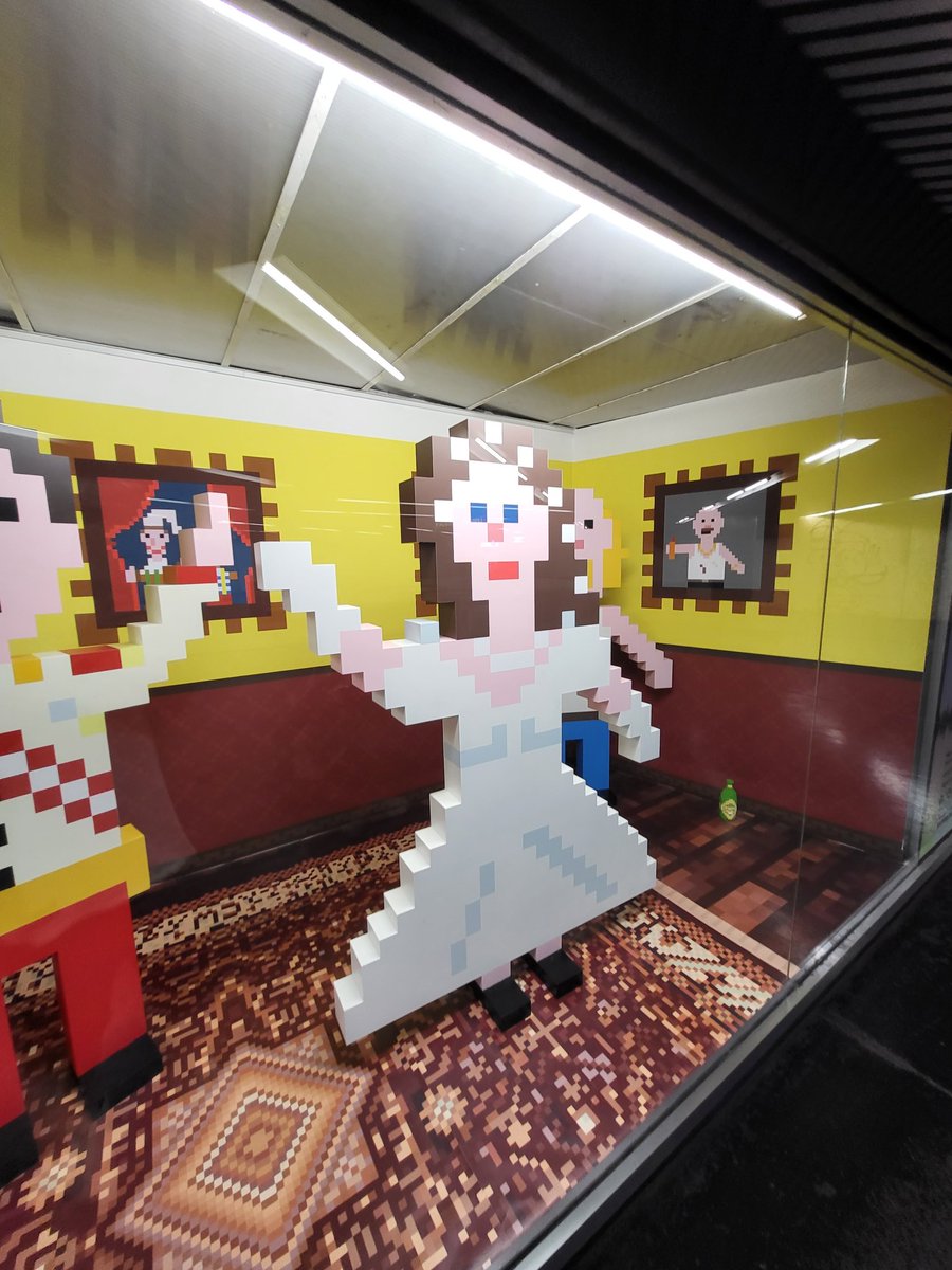 CryptoWiener_'s tweet photo. Our Coffeehouse "Klein Wien" opened today at Karlsplatz U1/U4 subway station ☕️
Stop by for a pixel "Sachertorte 🍰" and scan the QR-Code to explore our area in @cryptovoxels. Enjoy it until the end of the month 🤟🔥 https://t.co/s1zmKrGsax