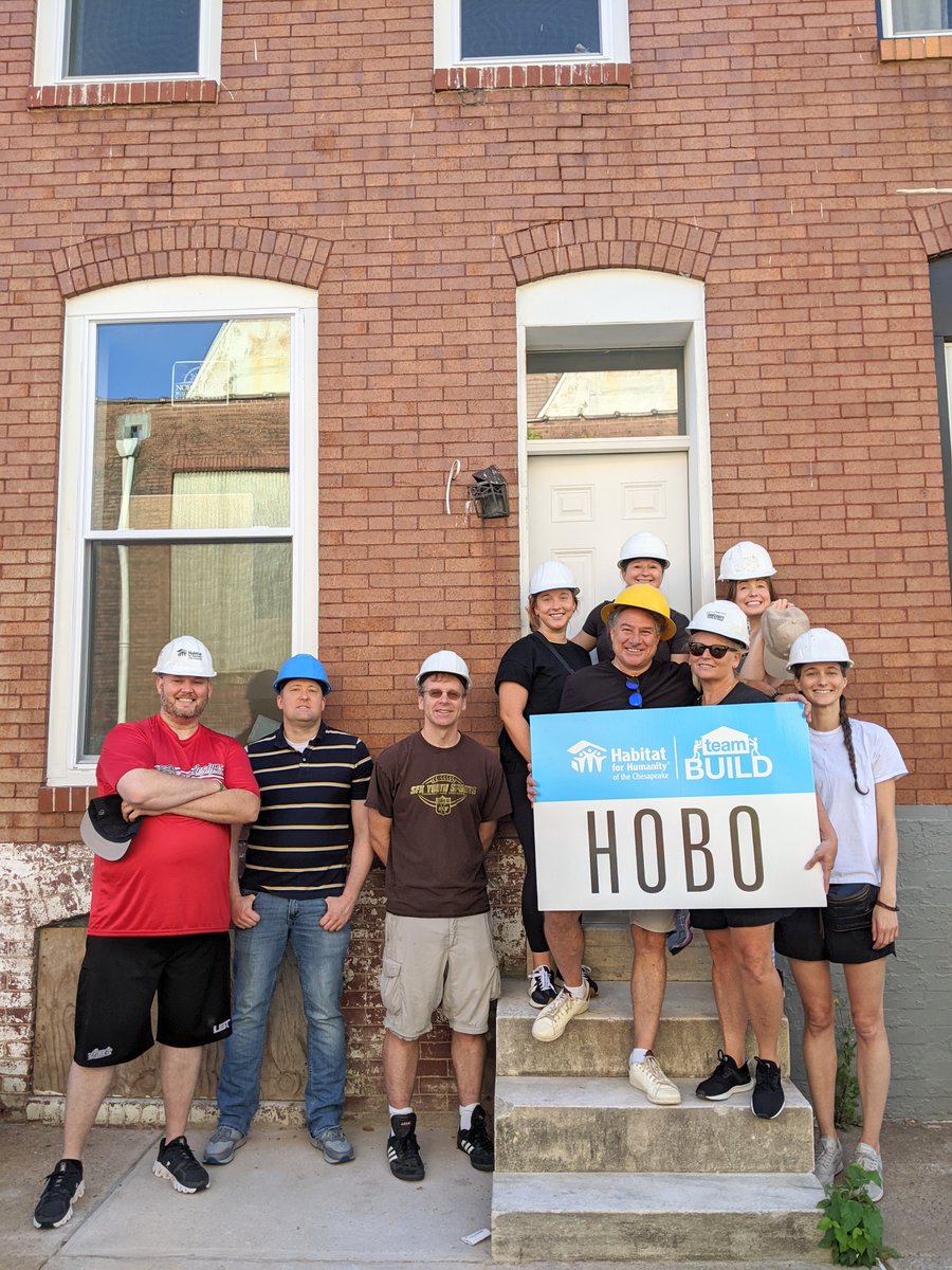HabitatChes's tweet photo. Thanks so much to the incredible team from #HOBO who joined us onsite in East Baltimore today! This energetic group of #volunteers tackled painting walls, trim & doors in two homes on Rose Street and Eager Street. Thanks for joining us!
#HOBObags #ServiceDay #HabitatForHumanity https://t.co/0fAfyc8Dpv