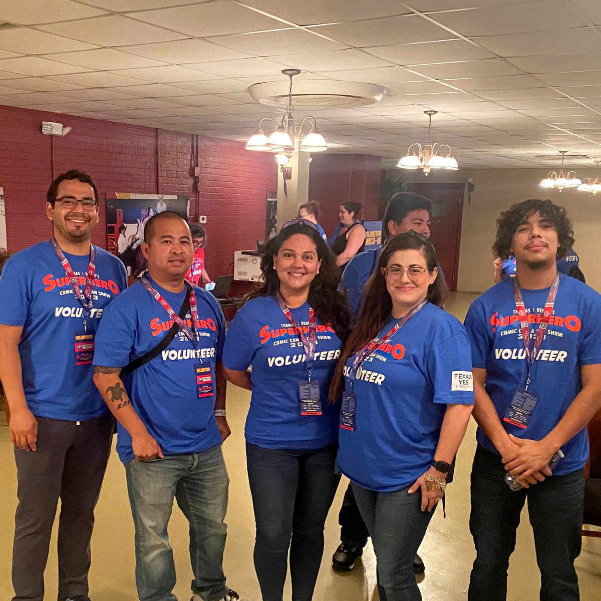 FirstmarkCU's tweet photo. Did you see any familiar faces at @Superhero_CC? ๐ค Our Firstmark superheroes had the pleasure of volunteering at this yearโs event. ๐ฆธโโ๏ธ๐ฆธ๐ฆธโโ๏ธ We had a blast assisting the event staff and comic con attendees! ๐ฅ #Volunteer #VolunteerWork #FirstmarkCares #FirstmarkCU https://t.co/V2rr97f1Zq