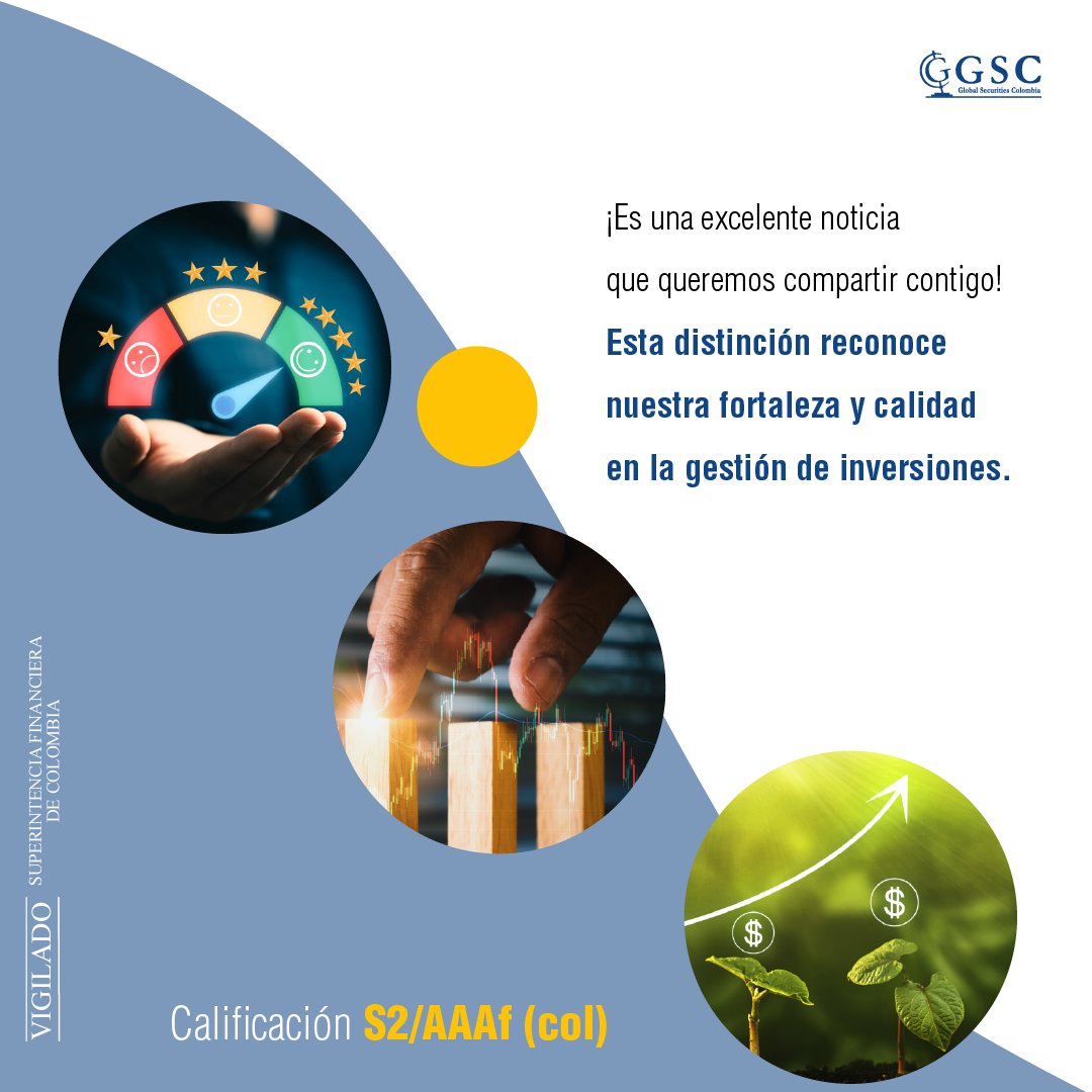 GSCColombia's tweet photo. ¡Nos complace compartir esta excelente noticia contigo! 😀🎉

#ahorro #AAA #inversiones #exitofinanciero #fiananzasperonales https://t.co/qSIGFLjGVT