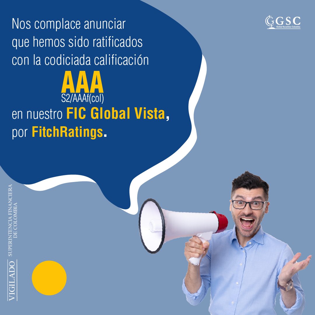 GSCColombia's tweet photo. ¡Nos complace compartir esta excelente noticia contigo! 😀🎉

#ahorro #AAA #inversiones #exitofinanciero #fiananzasperonales https://t.co/qSIGFLjGVT