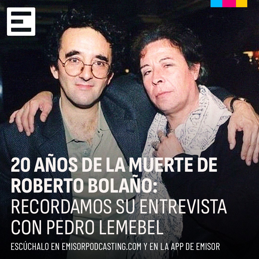 A 20 años de la muerte de Roberto Bolaño, recordamos su entrevista con Pedro Lemebel

Ambos conversaron sobre diferentes temas: su salida de Chile, la radio, la literatura y su libro más reciente, "Los Detectives Salvajes"

🎧 El registro original acá: tinyurl.com/2b8ma5w2