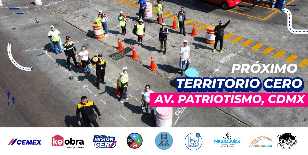 E_MisionCero's tweet photo. ¡Será una realidad! Gracias a @KeObra y @CEMEXMx, mejorará la movilidad de las personas que transitan en Av. Patriotismo en CDMX 👏 Espera pronto más información.  #TerritorioCero https://t.co/Bfr6FQoqwe