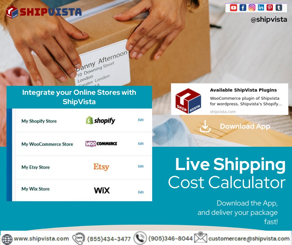Level up your online store's shipping game with ShipVista! 🚀💼 Integrate seamlessly and gain access to live shipping rates and accurate delivery estimates. Deliver an exceptional shipping experience to your customers every time. #ShipVista #ShippingSolutions #LiveRates
