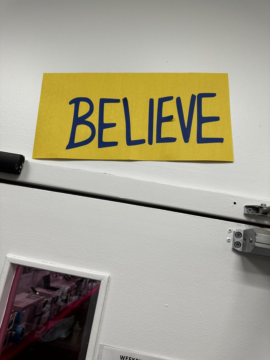 When your ME shares your love for Ted Lasso and makes you your very own Believe sign! 💕