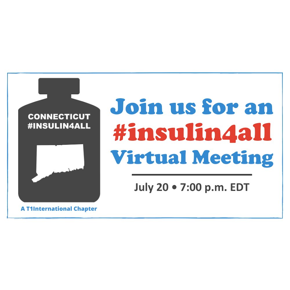 Join us for our upcoming chapter meeting this Thursday, July 20th, at 7:00pm EDT!!!
Whether you’re a returning member or new to the cause, we’re so thrilled to have you with us!
For more information, email CTinsulin4all@t1international.com or click the link in our bio.