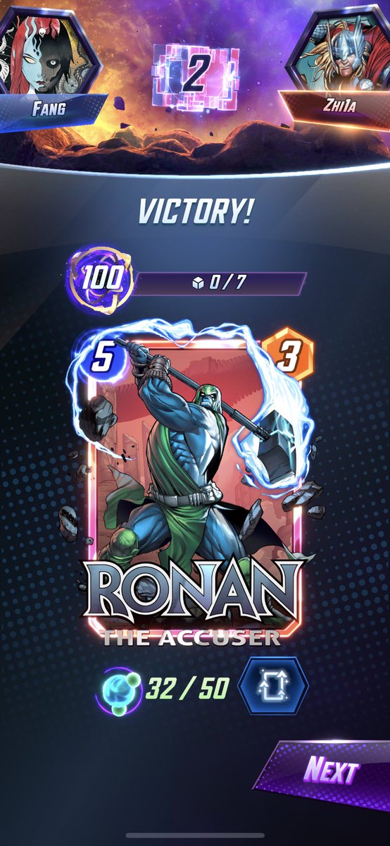 lightningfang46's tweet photo. @AlexanderCoccia Thank you for sharing this deck list had a lot of fun and took me from 73 to 100. #MarvelSnap #INFINITE https://t.co/gsbpjZshKk