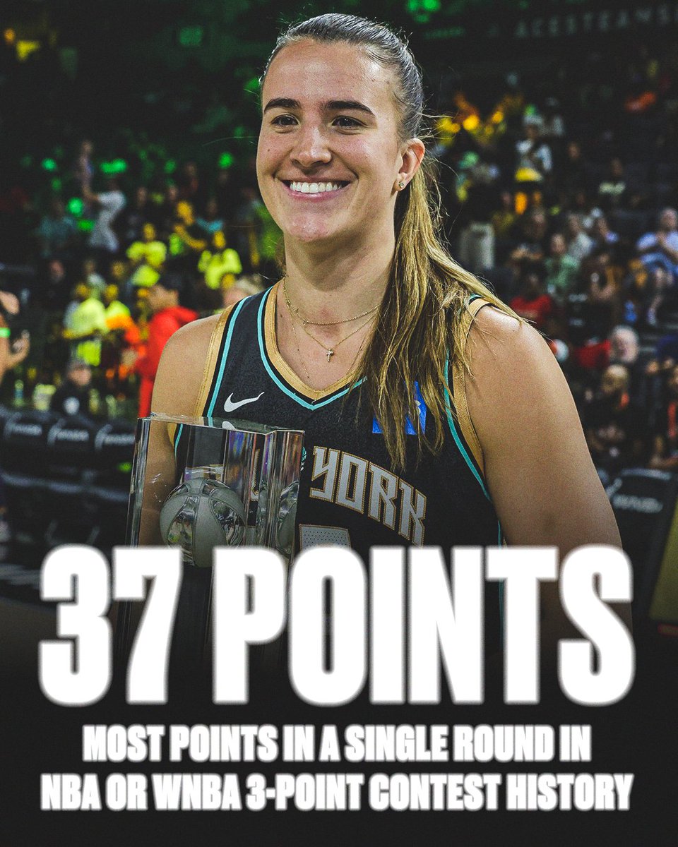 A performance for the history books 👏

<a href="/sabrina_i20/">Sabrina Ionescu</a> | #WNBAAllStar