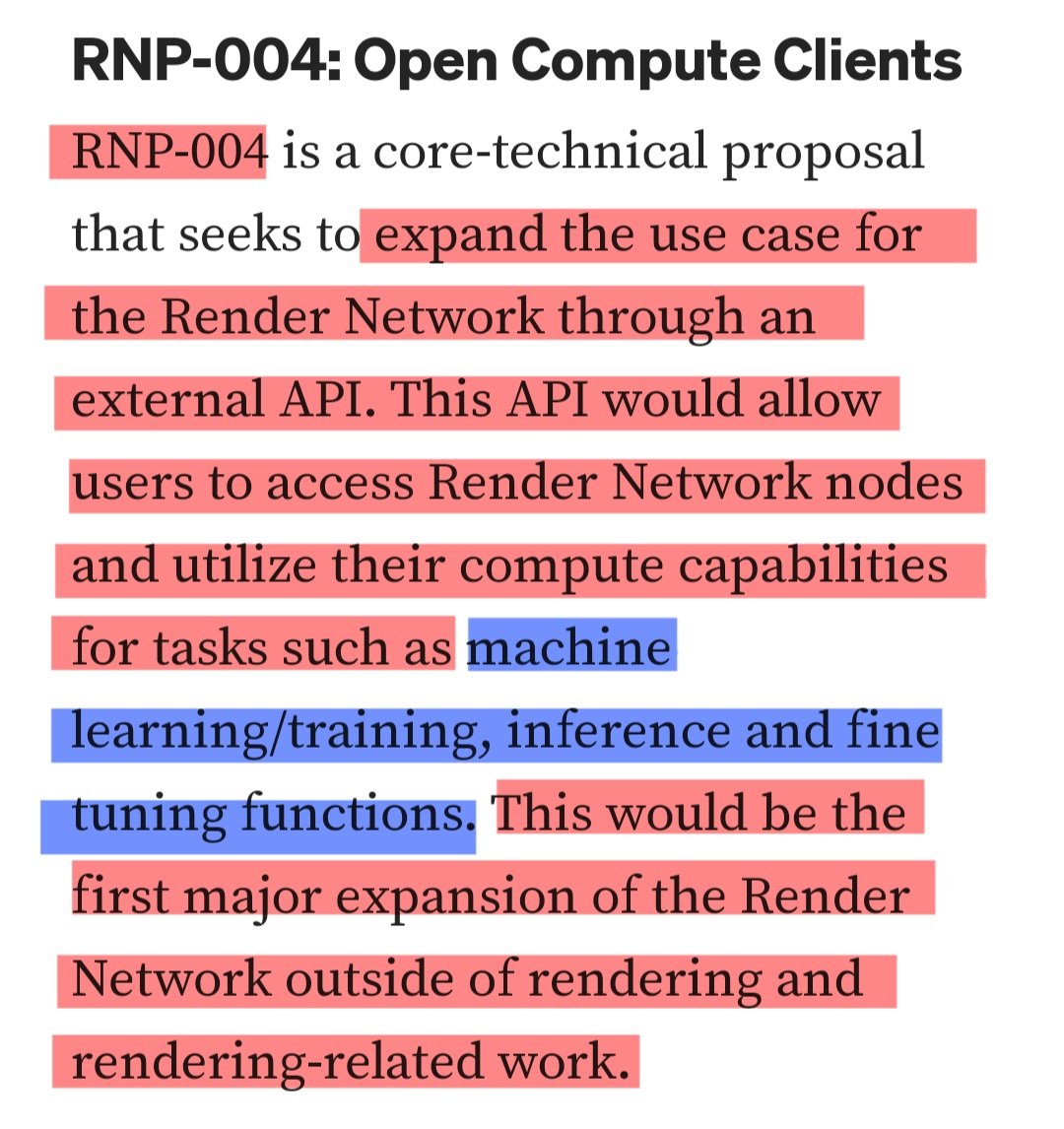 CRYPTOcounselo2's tweet photo. Check out this medium article for #RenderNetwork #RNP004, which aims to expand the Network to #MachineLearning, #MachineTraining, #Inference, and #FineTuning 👏🔥🤯
Also, 👀 at the #VisionPro highlights: #LightField rendering and #streaming powered by $RNDR ⭕️
#AI #ML #AR #VR https://t.co/bwAaMrdif9