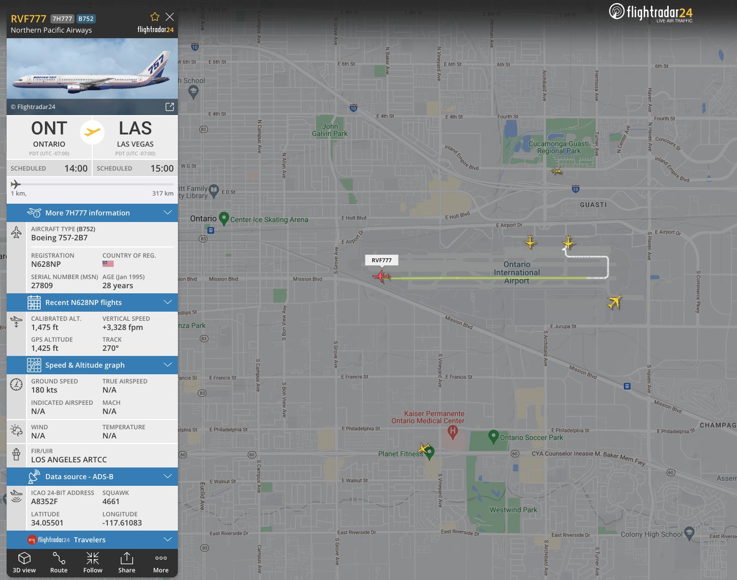 Flightradar24 on Twitter "The inaugural Northern Pacific Airways