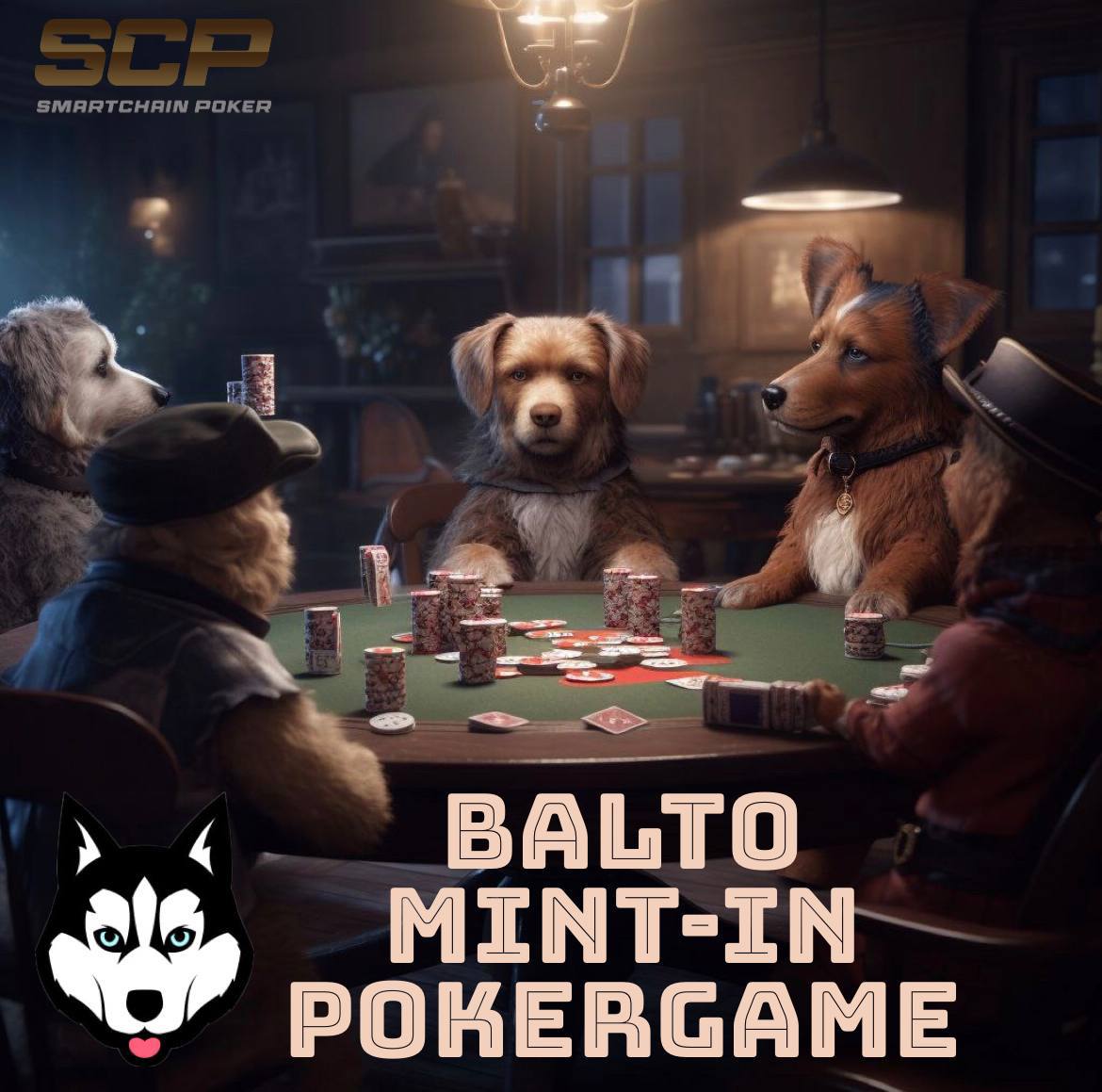 Dont miss an epic private game from @baltotoken the only way to get into this exclusive game is by minting an #nft at: baltoalpha.com Game starts at 3et tomorrow! #smartchainpoker $SCP
