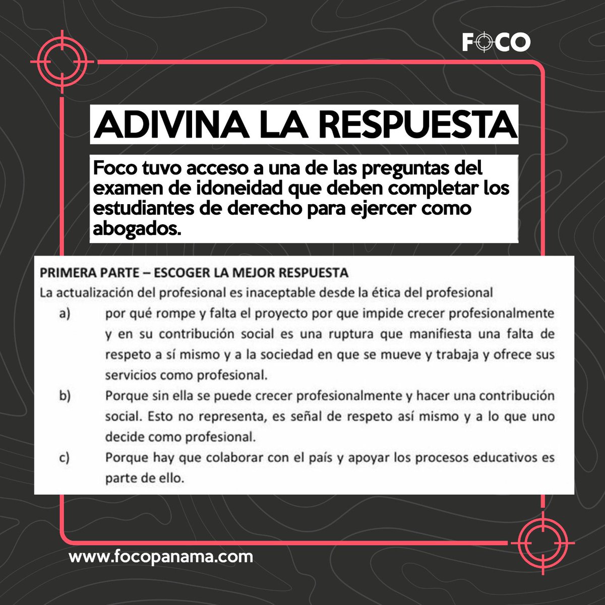 focopanama's tweet photo. Adivina la respuesta. https://t.co/UPBxDJiep6
