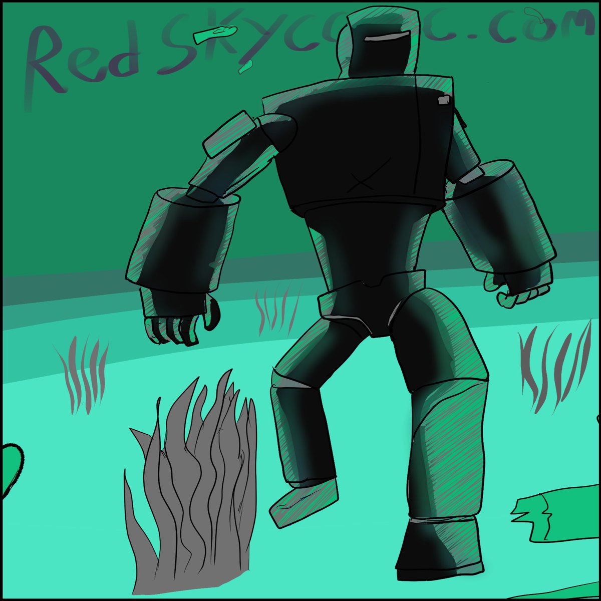 Red Sky comic is not drawn in front of a live studio audience. That would be weird. Why did you even bring that up?

#comics #unseen #green #comics #live #studio #audience #weird