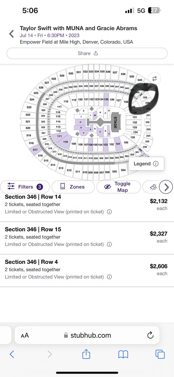 stephbondioli's tweet photo. @Eliciagrace18 Meanwhile in the US for tonight’s show…behind the stage tickets- https://t.co/Y2i0lXXFJ8