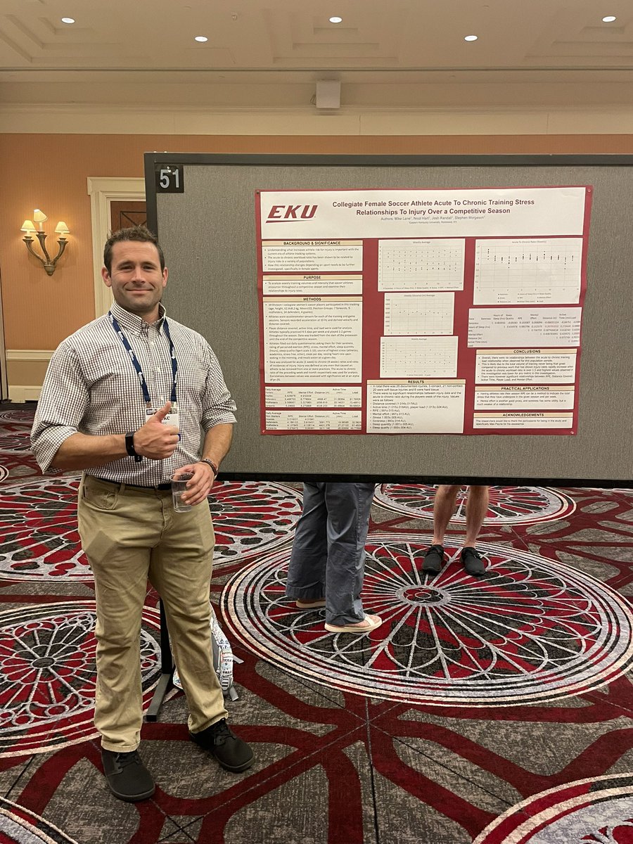 Excited to see <a href="/EKU_ESS/">EKU Exercise & Sport Science</a> faculty present at #NSCACon23. Great work Chris and Mike! <a href="/EKU_CHS/">EKU CHS</a>