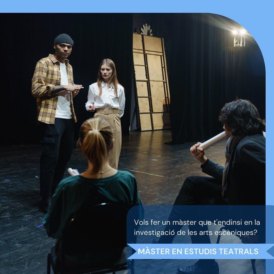 uablletres's tweet photo. ���Esteu pensant a fer un Màster Oficial el curs vinent?

🏫A @LletresUAB comptem amb una gran varietat de disciplines

✅Avui us destaquem aquests màsters:

1. Estudis avançats en llengua i literatura catalanes
2. Filosofia aplicada
3. Estudis teatrals
4. Arqueologia Prehistòrica https://t.co/Rdhoh13hO4