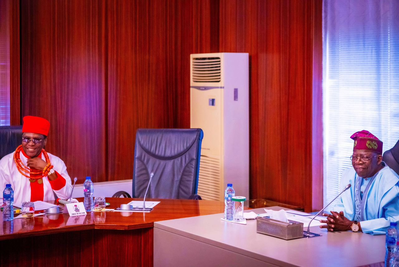 F1B77E_XoAA9riH?format=jpg&name=large President Tinubu Speaks on Recovered Benin Artefacts