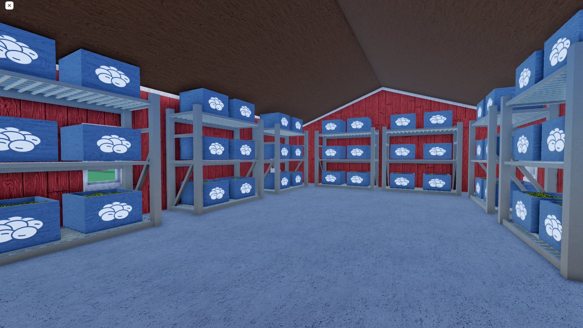 Small shed too cramped? The large wooden shed will hold 48 boxes! #Roblox #RobloxDev