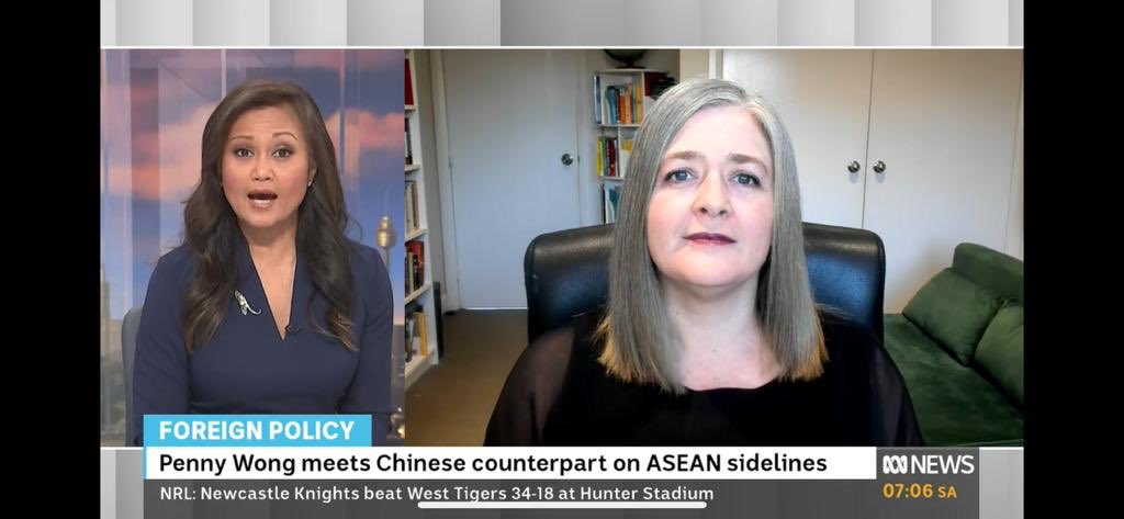 MConleytyler's tweet photo. A pleasure to speak on @abcnews weekend breakfast on a big week in Australian foreign affairs including #defence #diplomacy #trade https://t.co/efQQkFFBks