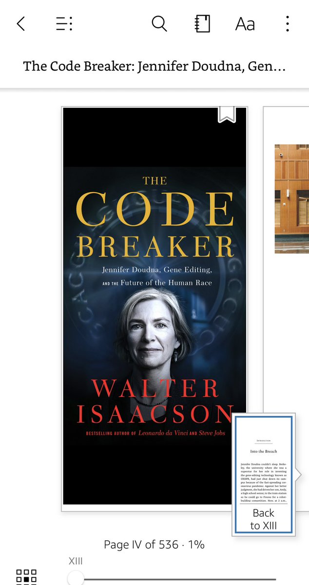 AmadElia77's tweet image. Can’t say enough about this book by @WalterIsaacson #TheCodeBreaker #CRISPR #ANewRevolution #Science #AGreatRead