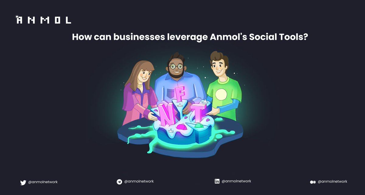 Discover how your business can leverage Anmol Network's Social Tools for enhanced community engagement and innovative business models. Dive into our latest blog post to learn more about the power of Anmol's tools. #crypto #Web3 #NFTs bit.ly/44oVujL