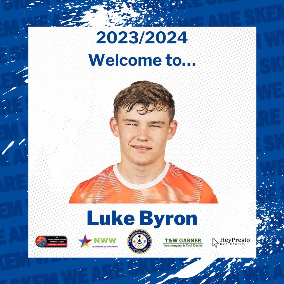 PLAYER ANNOUNCEMENT🚨 

✍️ Introducing..
Luke Byron

Luke was part of a successful Blackpools u18s team that last season won the EFL Youth Alliance 🏆. A competitive box-to-box midfielder, Luke not only adds incredible amounts of energy but will also score his fair share of