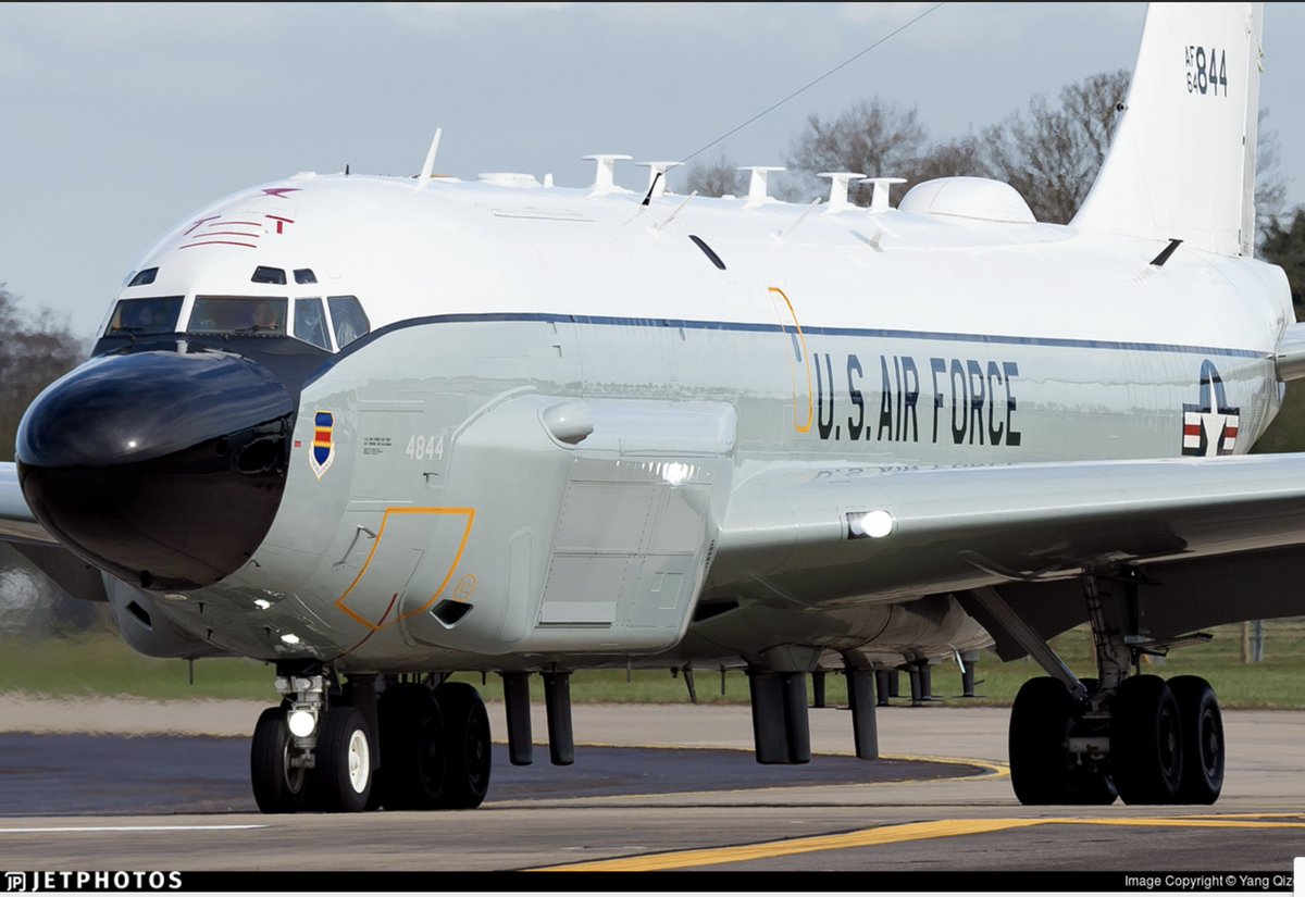 TheSnoopySnoop's tweet photo. #PIZZA44 ๐บ๐ธ RC-135V Rivet Joint #AE01C6 64-14844
Heading west out of Anchorage over the Bering Sea at 34,000ft
Yesterday it operated as #ROXIE44 having left Offutt on 7th as #HOOVR44
#AvGeek #planespotting https://t.co/tKfgDyzMkQ