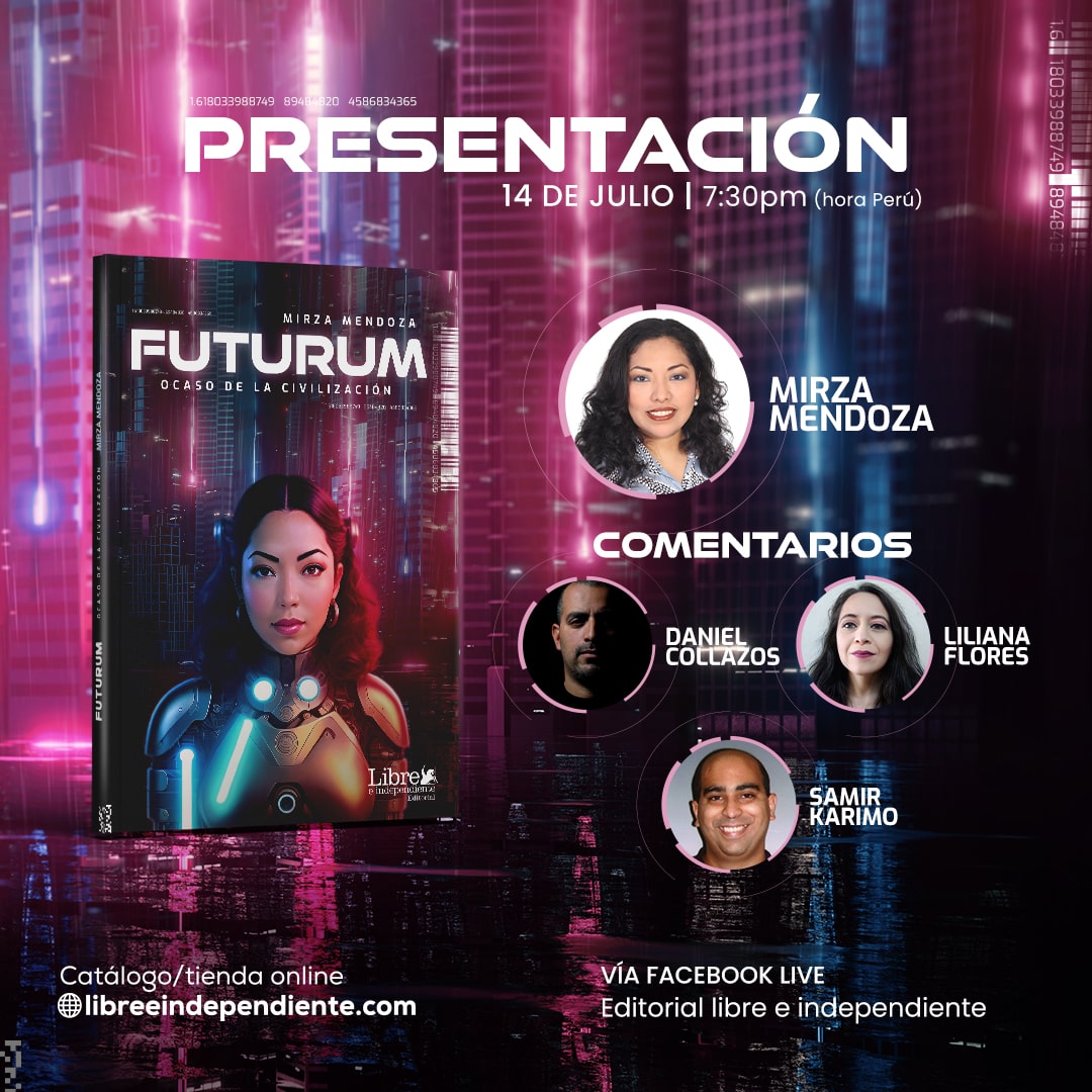 libreeindep's tweet photo. Presentación del libro «Futurum» de @mirzapatricia . Los esperamos en https://t.co/OsMUnWnI3L https://t.co/8umT0D69AV