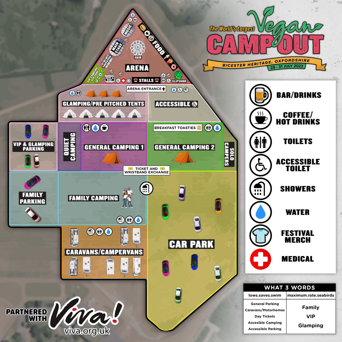 You guys really wanted this damn - So here you go! 😀 The official map for Vegan Camp Out 2023!

Less than 5% of tickets left! ⏳
 
 🎫 Weekend/day tickets &amp; tent hire - vegancampouttickets.com
 
#vegan #vegancampout #veganuk
