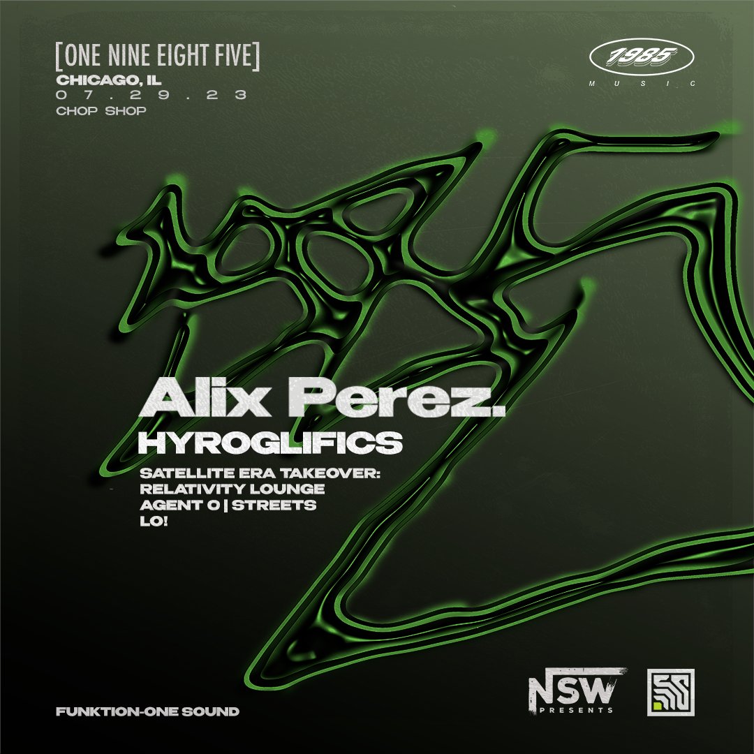 LOADING . . .

Join us on July 29th at Chop Shop for 1.5 hours of strictly club music business. Our Chicago crew will be setting the tone for @1985Music1985  & the legendary @AlixPerez + @Hyroglifics.

Special thanks to @NSW_Presents - tickets: linktr.ee/satellite_era

🛰️🌎