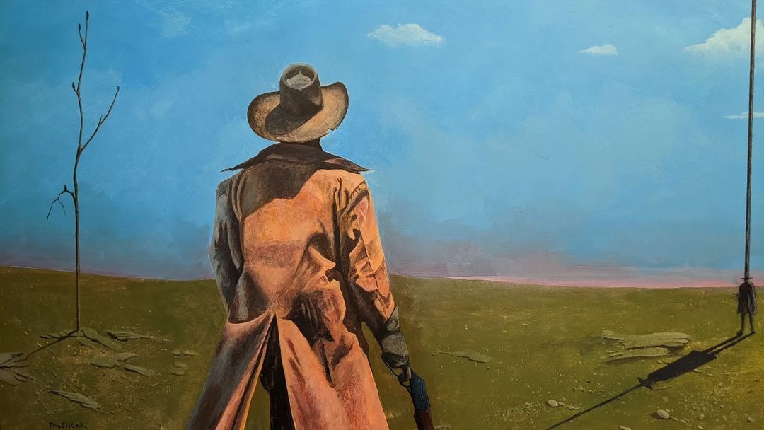 StudioBreak's tweet image. A new podcast with Kit Palencar is now available on Studio Break!  In the latest episode, Kit talks about recent paintings like  “The Tall Har” and his studio practice, click here to listen to episode #292. 
davidlinneweh.com/studio-break/k…