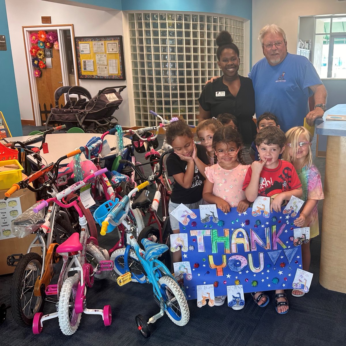 Shout out to Skip Riffle and Bikes For Tykes for making a huge impact in our community! Your donation of bicycles to our families has brought so much happiness-- we can't thank you enough. #socialresponsibility