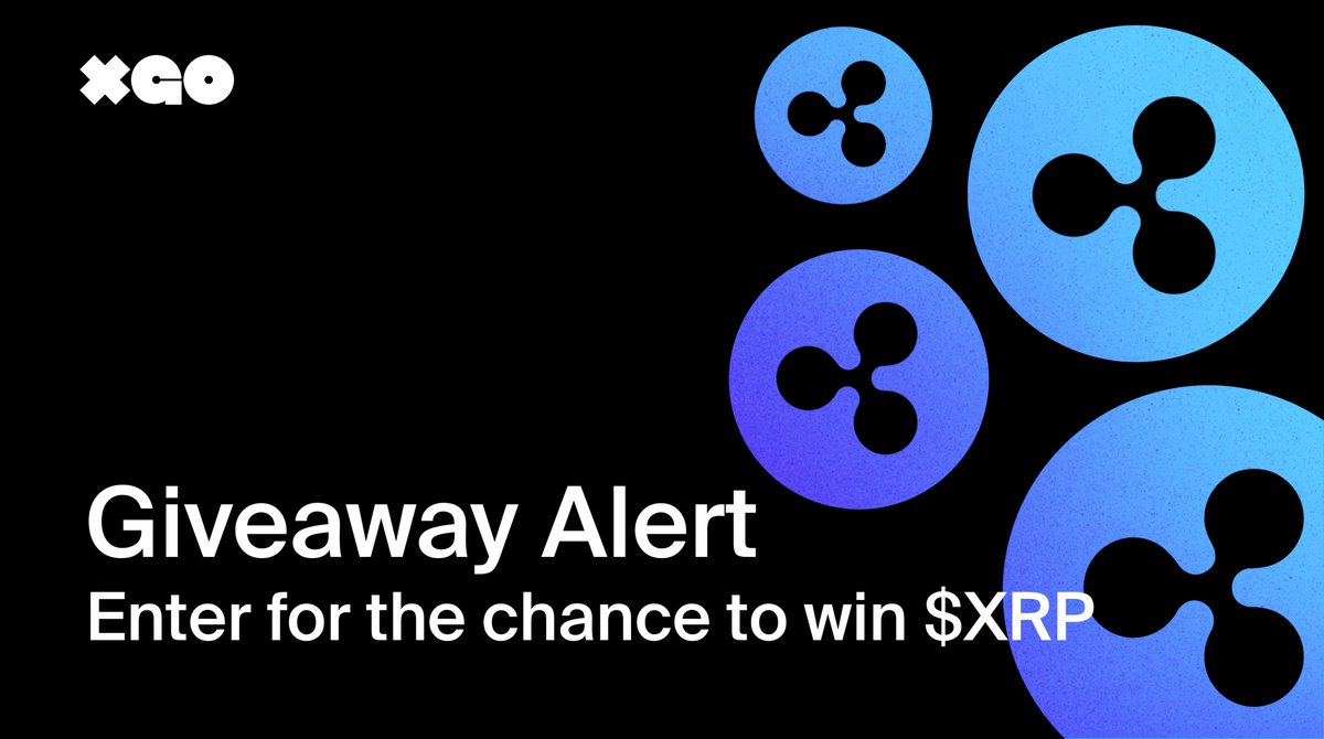With the latest SEC news sending ripples through the cryptosphere, we're sending $50 in $XRP to one lucky XGo follower who likes, retweets, and comments with their XGo ID. Ends in 72 hours.

Don't have an XGo ID yet? Visit xgo.id to learn more.