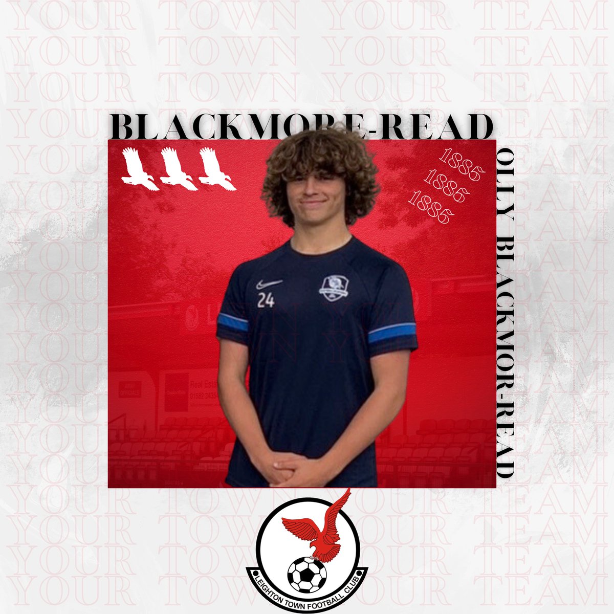 𝐎𝐥𝐥𝐲 𝐁𝐥𝐚𝐜𝐤𝐦𝐨𝐫𝐞-𝐑𝐞𝐚𝐝 𝐒𝐢𝐠𝐧𝐬 🤝

The young defender joins the Town after impressing in Pre Season 😁

Blackmore-Read was captain of trophy winning collage side, gaining recognition to trial for ECFA 👏 

Welcome <a href="/OBlackmoreread6/">Olly Blackmoreread</a> 👋

#YourTownYourTeam