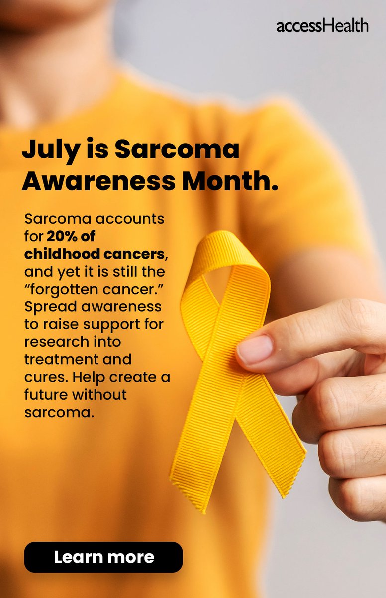 Sarcomas are difficult to detect and are often misdiagnosed because they are so rare. During #SarcomaAwarenessMonth learn more about the “forgotten cancer” and how to get involved in furthering research: nationaltoday.com/sarcoma-awaren…