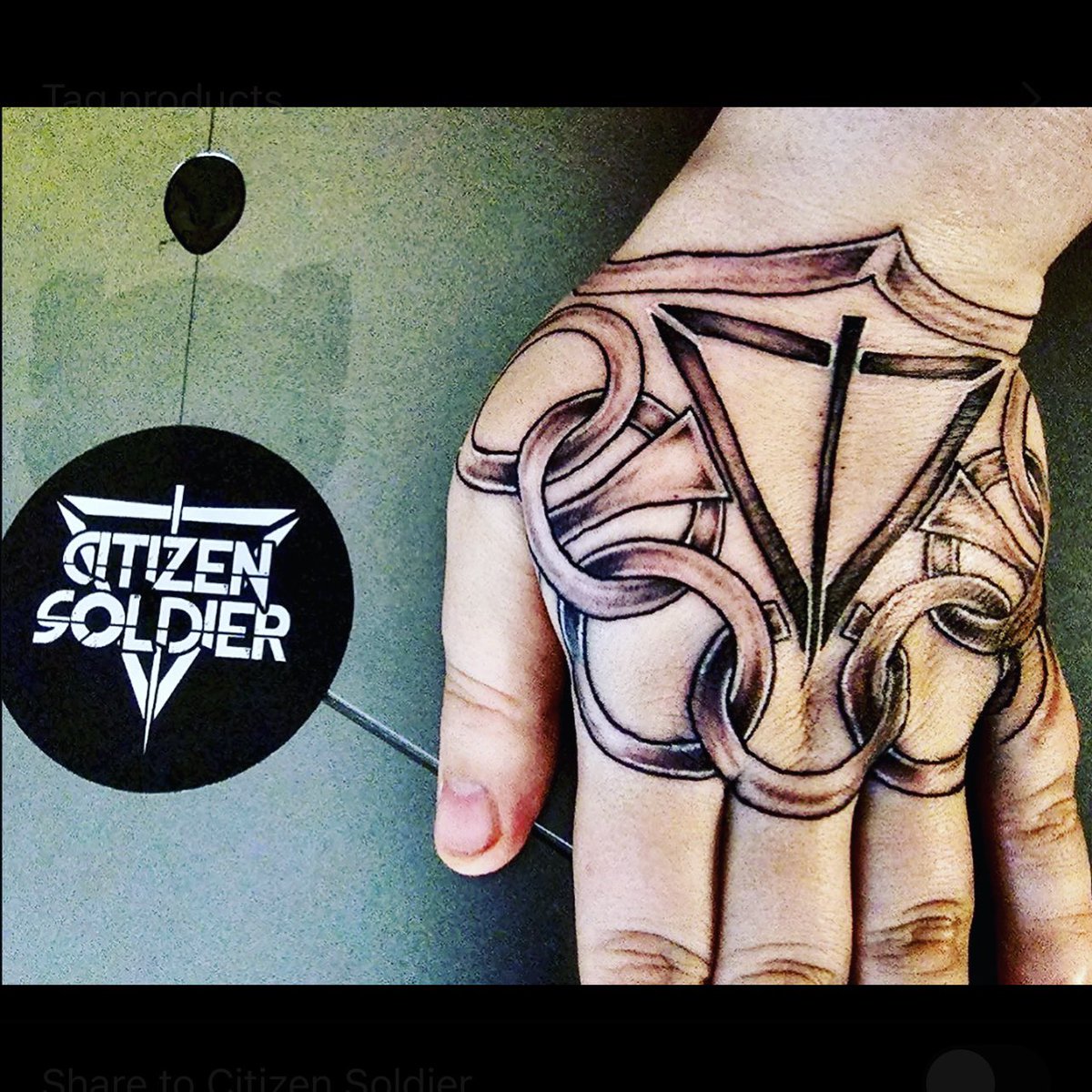 citizensoldiero's tweet photo. Fan Art Friday:  loving this amazing CS tattoo‼️🙌 
.
.
.
#CitizenSoldierBand #CSfam #FanArt https://t.co/DaId0cCwlT