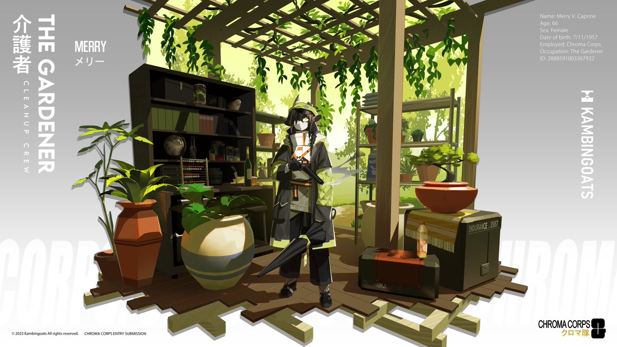 Merry the Gardener
Submission for Chroma Corps 2023