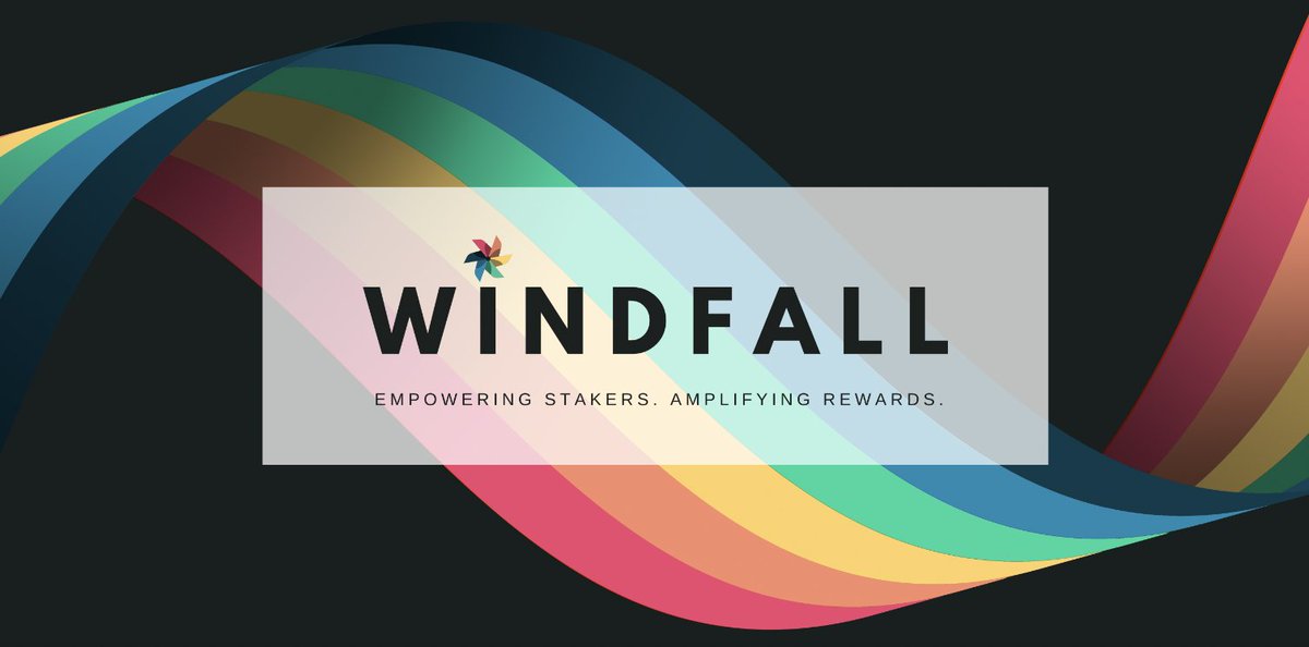 .@WindfallStaking is a gamified staking platform where users can exchange their nominal, steady stream of staking rewards for a chance to win big.

It aggregates each depositor's daily rewards &amp; selects a random winner with odds proportional to their deposited $CANTO.