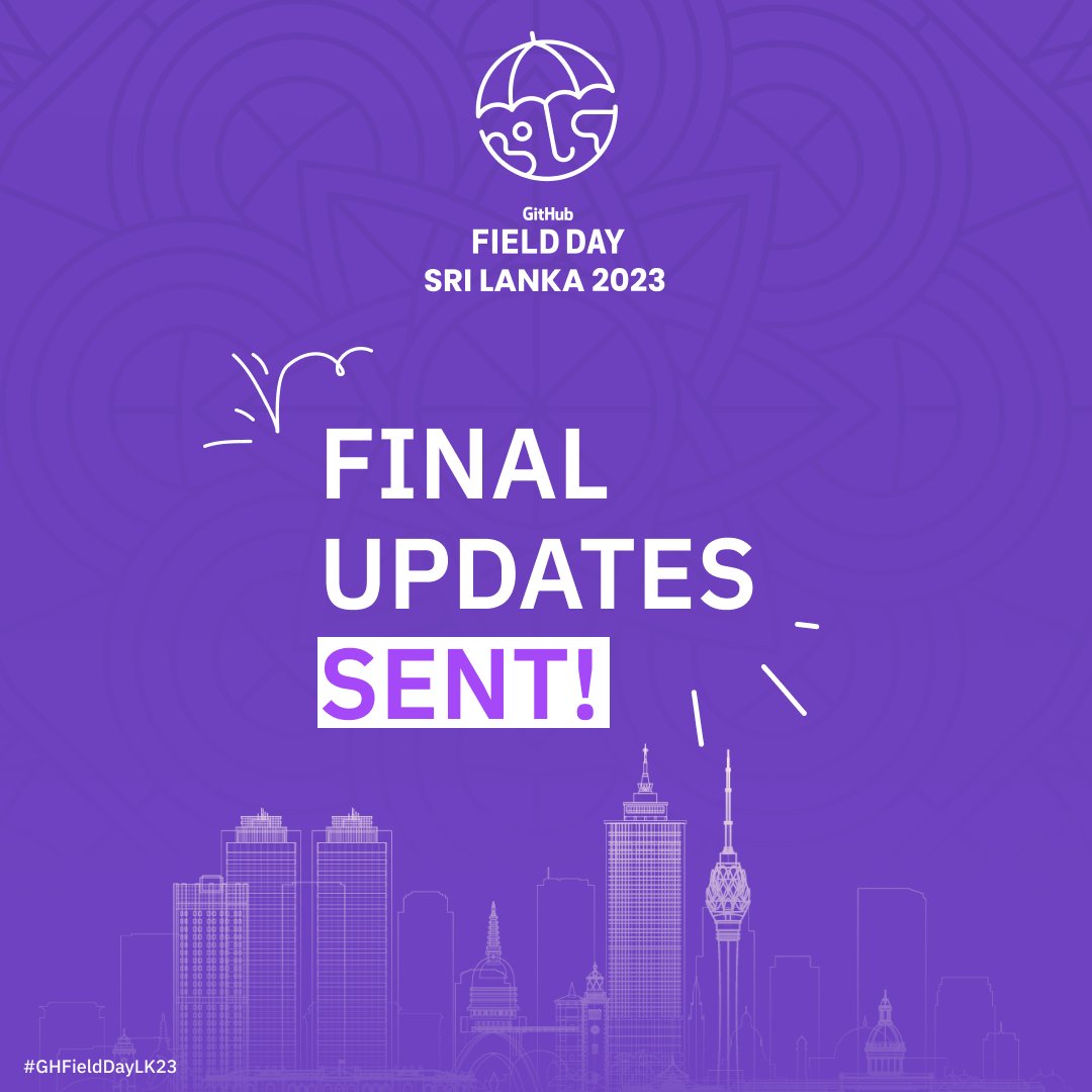 GitHub Field Day Sri Lanka tweet media