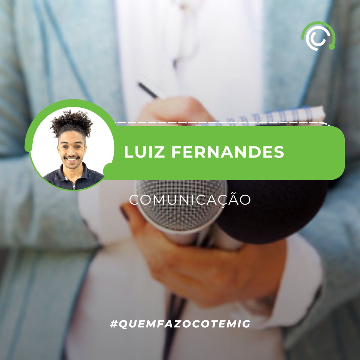 ColCotemig's tweet photo. Conheça nosso novo integrante do Time de Comunicação do COTEMIG: Luiz Fernandes! 😊 

Luiz é formado em Jornalismo, gosta de ouvir músicas, assistir séries, desenhar e está sempre mudando o cabelo. É também grande admirador do mundo da moda. 

Seja bem-vindo!🚀

#QuemFazOCotemig https://t.co/I7gcM808dv