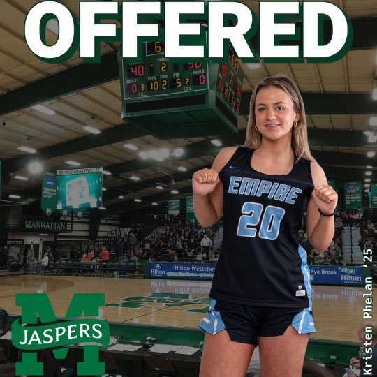 KristenPhelan2's tweet photo. Thank you so much @heathervulin for the offer to play at Manhattan College!!💚 https://t.co/nzK7ltqGwC
