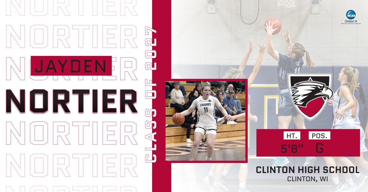 edgewoodwbb's tweet photo. Next up in our Class of 2027 🦅

@JaydenNortier14 

Another Rock Valley baller, Jayden is joining us from Clinton High School where she scored over 1000 points in her career and was a three-time all-conference honoree🔥

We’re so glad you’re an Eagle ❤️ https://t.co/dbNMx0uoCV