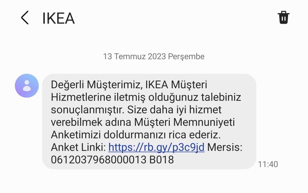 Keşke nasıl sonuçlandığını da açıklasaydınız <a href="/IKEATurkiye/">IKEA Türkiye</a>  ÖSYM daha çok detay veriyor mesela.