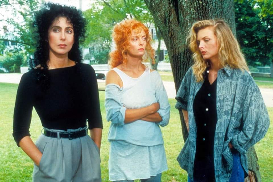 RT @ginn233: Cher, Susan, and Michelle in The Witches of Eastwick, 1987. https://t.co/6KcF9t7c0Y