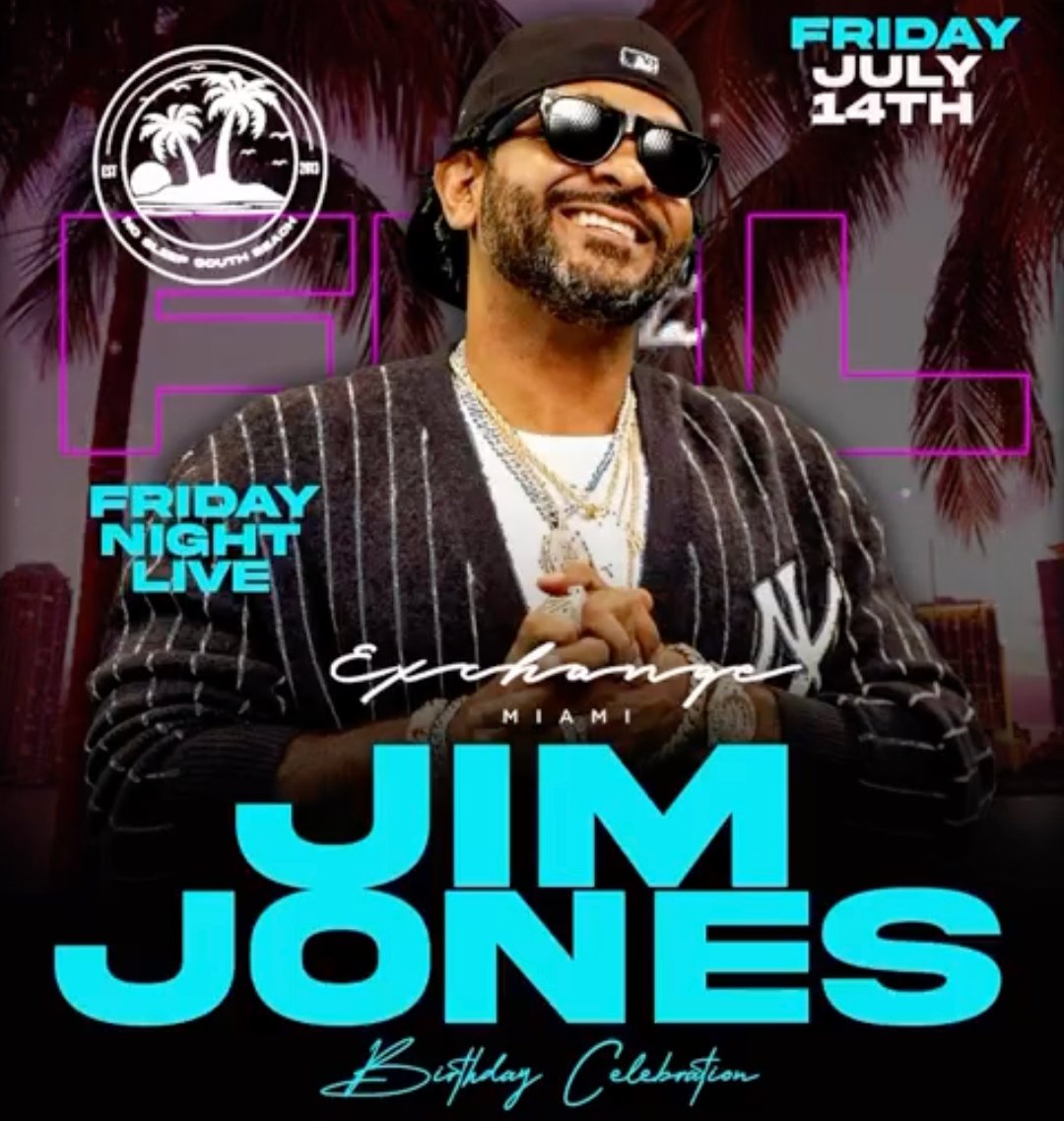 SOBELIVE305's tweet photo. “NO SLEEP SOUTH BEACH” WEEKEND KICKOFF • @jimjonescapo Celebrity Bday Celebration is TONIGHT at #EXCHANGESOUTHBEACH 🎉 Who’s ready to turn up with us??
@nosleepsouthbeach 
#miami #southbeach #miaminightlife #miaminightclubs #miamiclubs #clubsinmiami #beac
https://t.co/552J3yFeeb https://t.co/ifVy3sKiTk