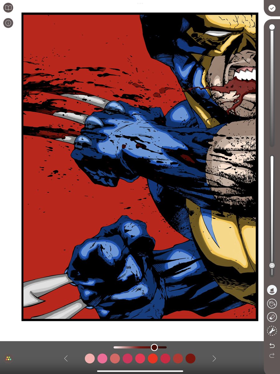 PaigeChristineR's tweet photo. Periodically I love doing slight variations to see what I like better. Hereβs a few newer ones #marvel #coloryourown https://t.co/OjDcQASkWg